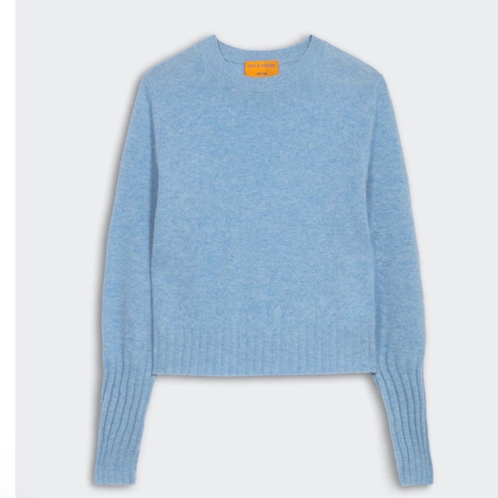 BNWT Guest in Residence 100% Cashmere Shrunken Crew Sweater